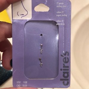 Set of 2 nose ring studs